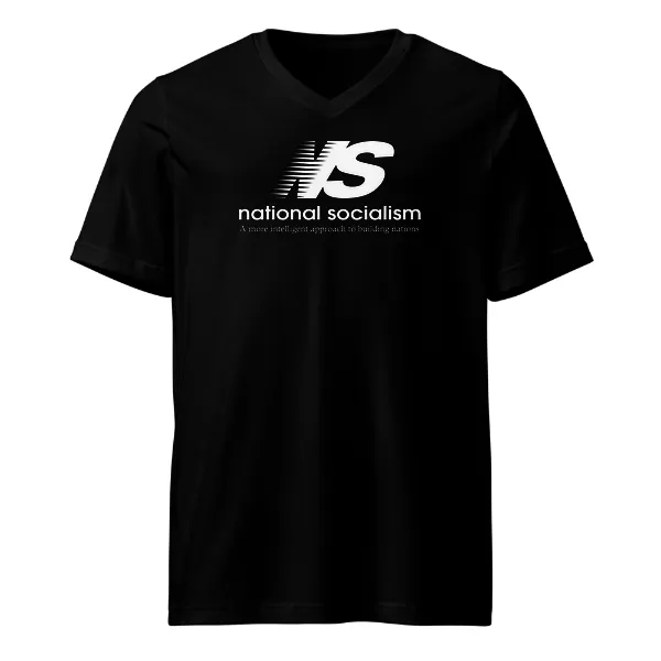 NS National Socialism - Mens • T-shirt • V-neck • Basic