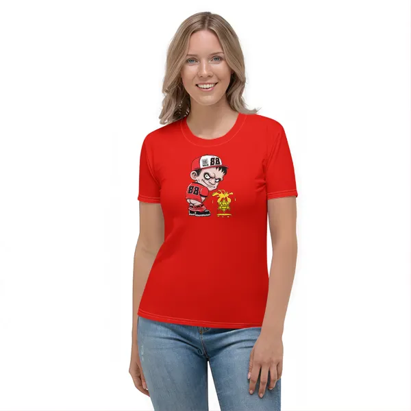 88 Kid Pissing on Jews - Ladies • T-shirt • Crew • Basic - Image 3