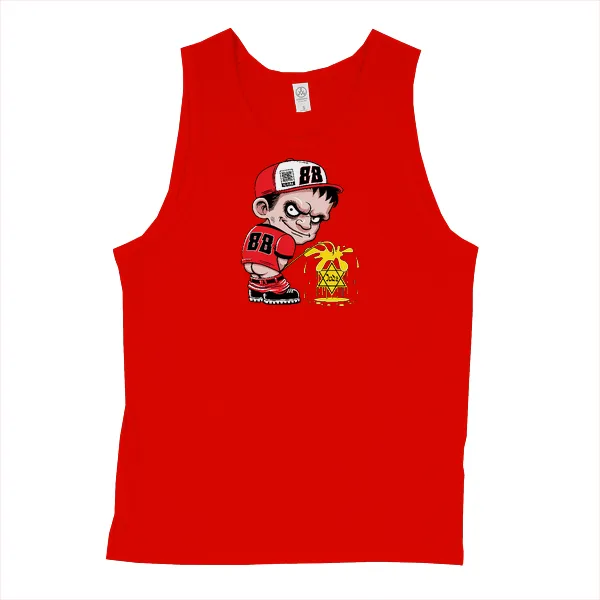 88 Kid Pissing on Jews - Mens • Tank Top • Premium - Image 3