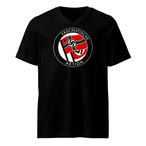 Fascist Action - Mens • T-shirt • V-neck • Premium