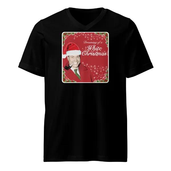 GLR White Christmas - Mens • T-shirt • V-neck • Basic
