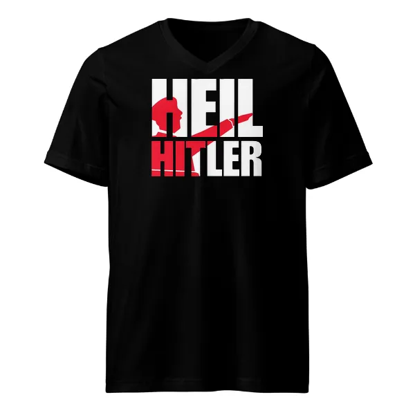 Heil Hitler - Mens • T-shirt • V-neck • Premium