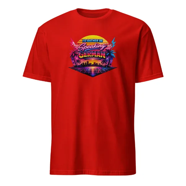 I'd Rather Be Speaking German - Mens • T-shirt • Crew • Basic - Image 3