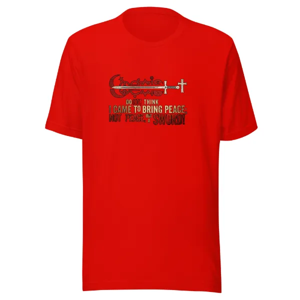 Sword of Christ - Mens • T-shirt • Crew • Premium - Image 3