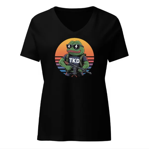 TKD Pepe - Ladies • T-shirt • V-neck • Premium