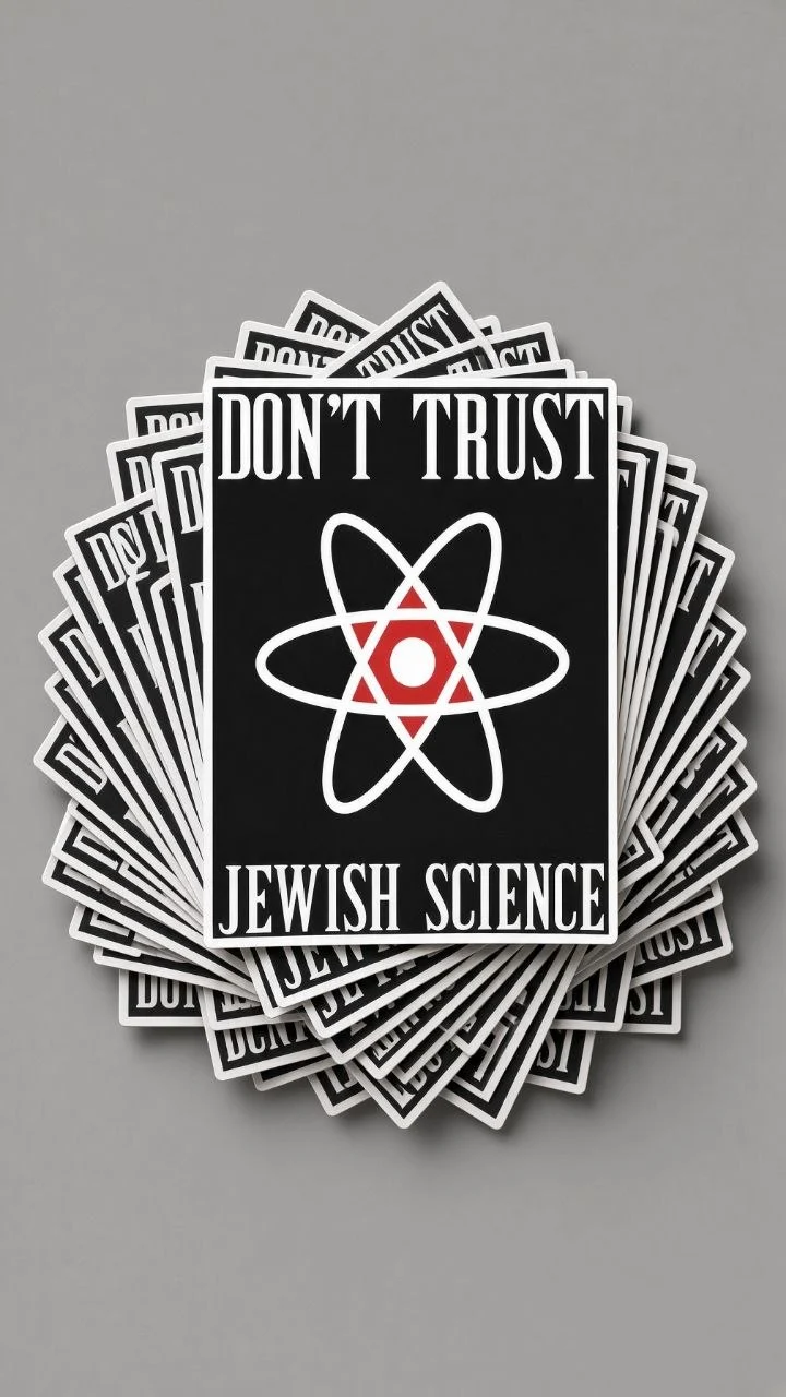 Don't Trust Jewish Science • Sticker