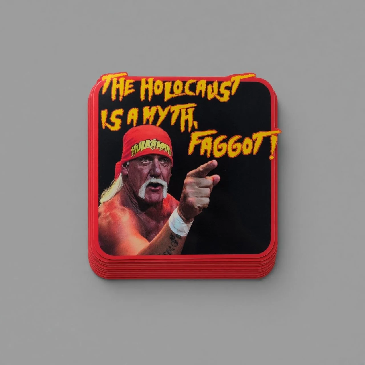 Hulk Hogan Holocaust is a Myth Faggot! • Sticker